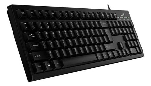 Teclado Alámbrico Marca Genius Kb-100 Windows /mac /linux Teclado Negro