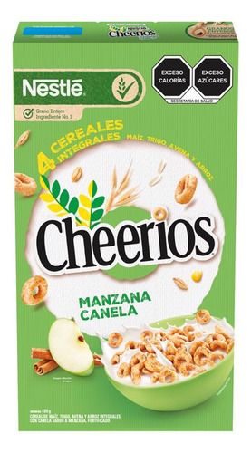 2 Pzs Nestle Cereal Multigranos Con Manzana Canela Cheerios