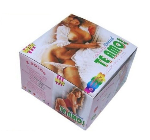 Caja De 144 Condones Preservativos Lubricados 48x3 Te Amo!