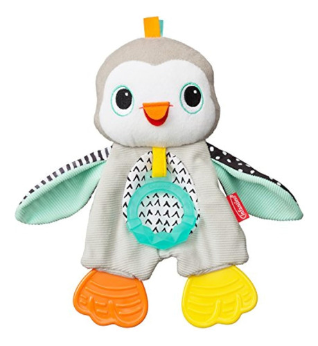 Mordedor De Peluche De Pingüino 3 Lugares Texturizados