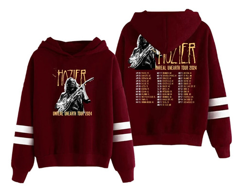 Sudadera Con Capucha Hozier Unreal Unearth Tour 2024 Merch,