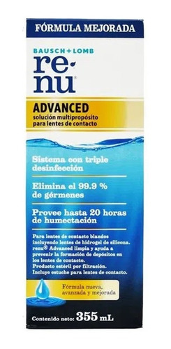 Renu Advanced Solucion Multip Lentes Contacto 355ml