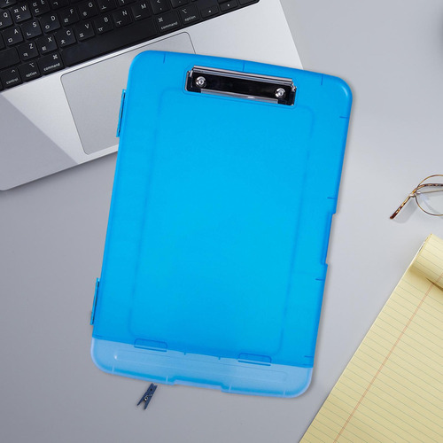 . Carpeta Organizadora Con Portalápices Para Documentos Azul