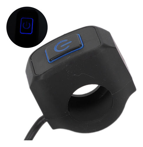 Botón De Bocina De Motocicleta Azul Número 12, Control De Ma