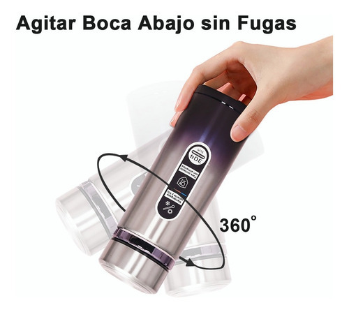 Termo De Acero Inoxidable Para Café Y Té 500 Ml Color Azul con plata