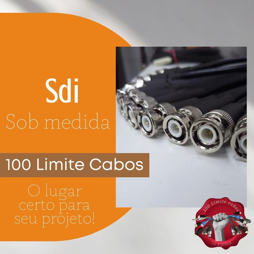 Kit Cabo Bnc Sdi 97% Malha - 1 X 100 Metros- 2 X 50 Metros//