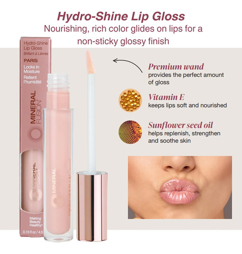 Kit De Maquillaje Mineral Fusion: Brillo Labial Y Máscara De