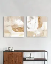 Comprar Cuadros Abstractos Moderno Pintado A Mano Díptico