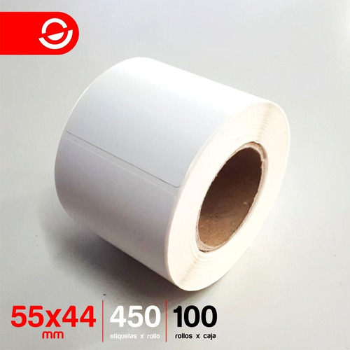 Imagen 2 de 6 de Rollo Etiqueta Térmica Top Ind. Arg. 55x44 X 100uds Balanzas