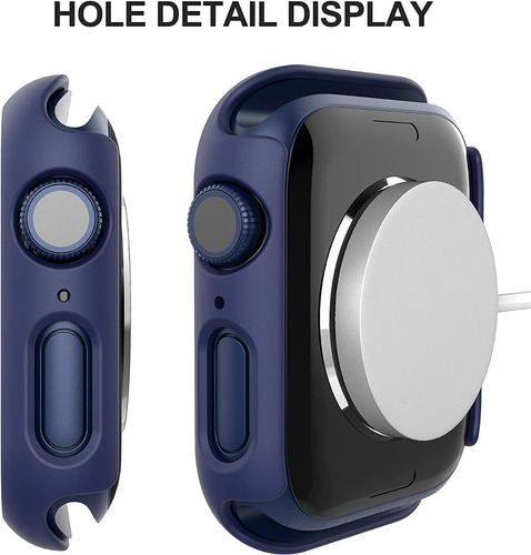 Imagem 8 de 10 de Capa Bumper Vidro + Pulseira Compatível Apple Watch Premium