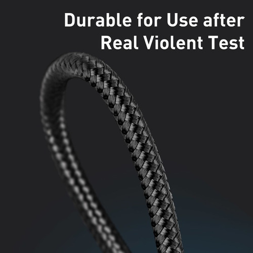 Cable Baseus Carga Rapida Reforzado Compatible Con iPhone
