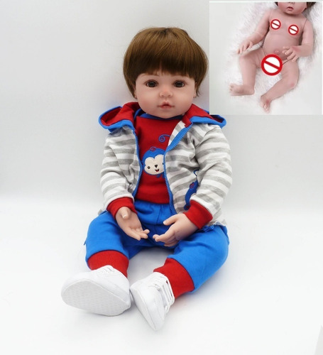 Boneco Bebe Reborn Menino Corpo De Silicone Pedro 12 S/juros