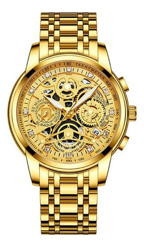 Reloj Skeleton Quartz Para Hombre