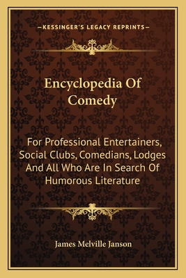 Libro Encyclopedia Of Comedy: For Professional Entertaine...