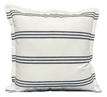 Comprar Almohadones Tusor 50x50 Nordicos Cama - Combinaciones Color 30-natural raya negro triple