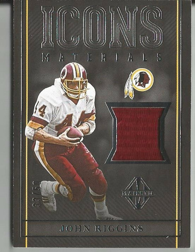 2017 Panini Majestic John Riggins Icons Mats Jersey /50