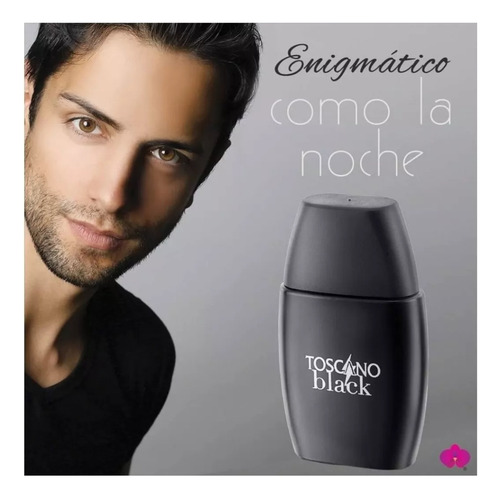 Perfume Para Caballero Set Toscano Black + Desodorante Roll