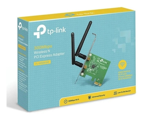 Adaptador Pcie Tp-link Tl-wn881nd 300 Mbps Wireless N