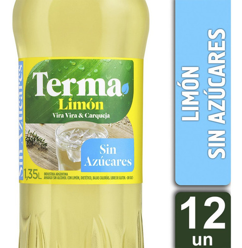 Terma Amargo Limon Sin Azucar Aperitivo Pet 1.35lt X 12 Un