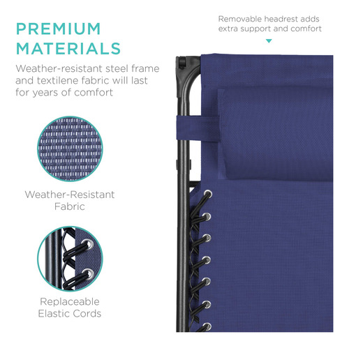 Silla Reclinable Plegable Con Toldo Ajustable En Azul Marino