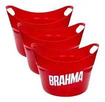 Comprar 3 Fraperas Hielera Balde Hielo Plastica Bares Resto Brahma