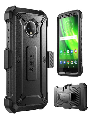 Carcasa Supcase Moto G6 Case 360 Moto C/ Mica C/ Clip Gancho