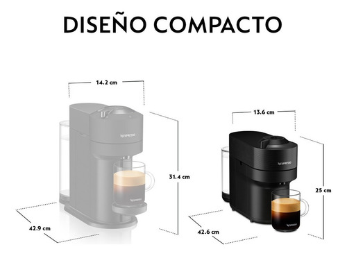 Cafetera Nespresso Vertuo Pop Color Negro
