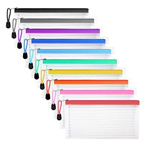 comprar Cartucheras 20 Paquetes De 10 Colores Con Cremallera  Malla