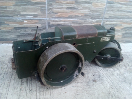 Antiguo Tractor Apisonador De 3 Ruedas Kaelble Rareza Unico