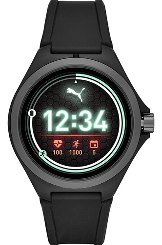 Puma Smartwatch Pt9101 Negro, Correa Silicon