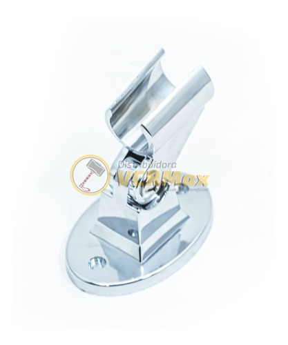 Imagen 2 de 10 de Soporte Para Ducha Manual Orientable Abs Cromado Universal