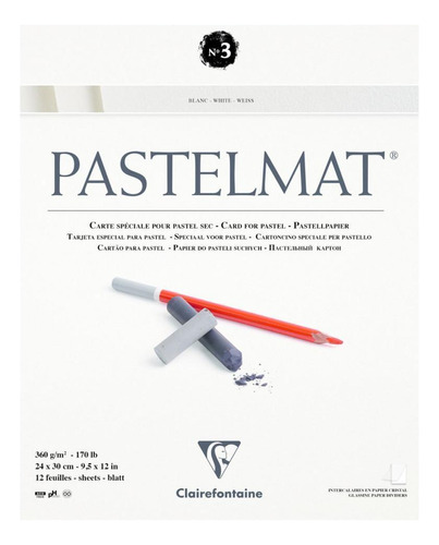 Papel Para Pastel Clairefontaine Pastelmat Nº3 24x30cm