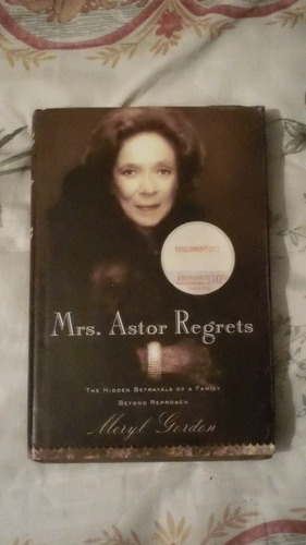 Libro La Señora Astor Regrets, Meryl Gordon (inglés).