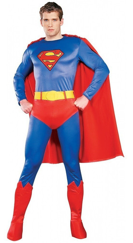 Disfraz Para Hombre Superman Talla L Halloween