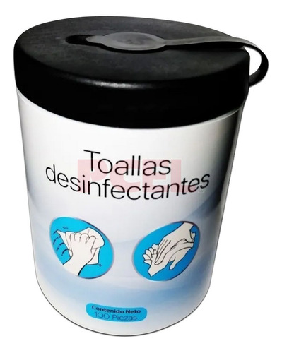 Toallas Desinfectantes Bote C/100 Piezas