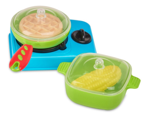 Imagen 3 de 6 de Cocina Juguete Alimentos Chef Comida Niño Niña 19 Piezas Set