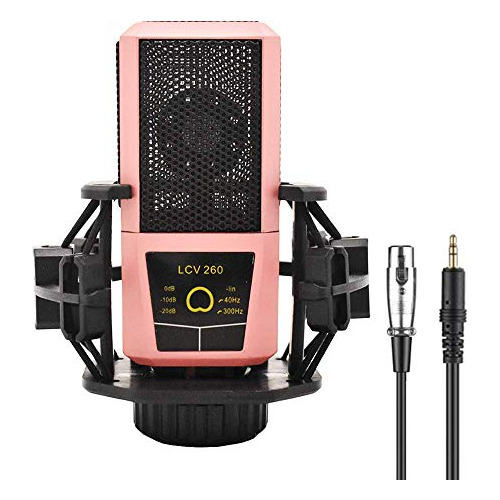Lcv 260 Kit De Micrófono De Condensador Cable De Audio...