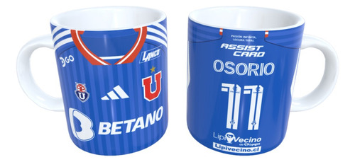 Tazón Diseño Universidad De Chile 2023 Personalizado 