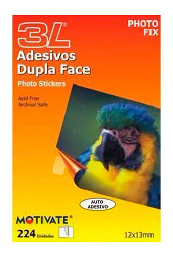 Auto Adesivo Dupla Face Photo Fix Caixa 20 Blisters 504 Un