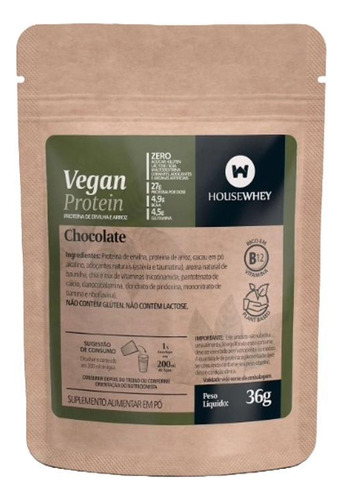 Vegan Protein Chocolate Sachê Housewhey 36g