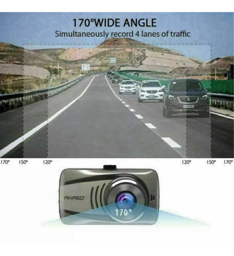 Imagen 4 de 7 de Camara Dvr Para Carro 1080p 3 Pulgadas Hd