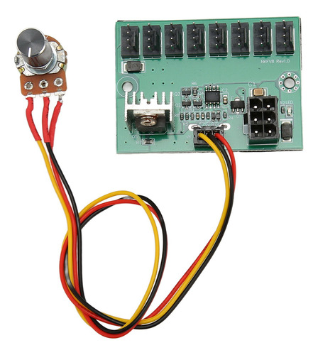 Cable Pwm Fan Hub Dc 12 V, 8 Vías, Controlador De Velocidad