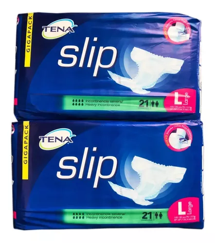 Tena Slip Pañal para Adultos con Sistema Absorbente Talla L 42 Unidades