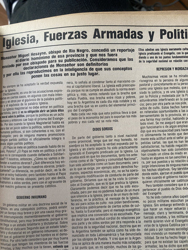 Línea 20 Marzo 1982 Pepe Rosa Revisionismo Peronismo (Usado)