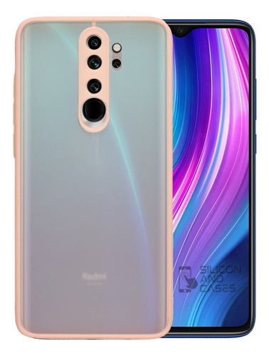 Carcasa Para Xiaomi Redmi Note 8 Pro Borde Colores Prot Cam