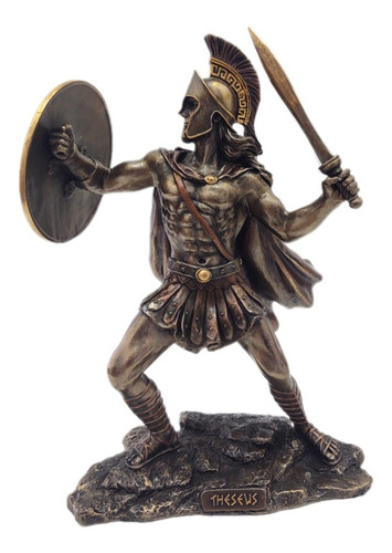 Escultura Baño En Bronce Teseo Vs Minotauro Original Verones