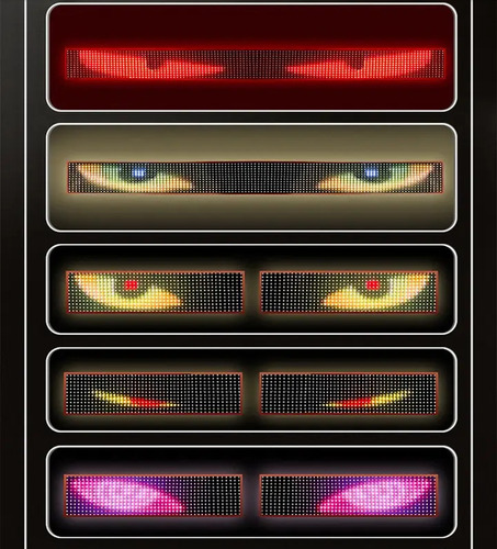 K Panel Led Flexible Ojos En Parabrisas Camion ,bus 150x17cm