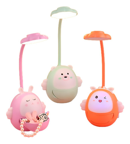 Lámpara Kawaii Bolita Con Cajoncito Y Luz Adicional