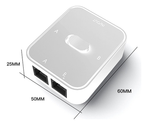 ... Selector De Conmutador Lan Cat6 Rj45 2 En 1 De 2