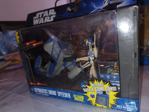 Star Wars Clone Wars Separatist Droid Speeder With Battle Dr (Usado)